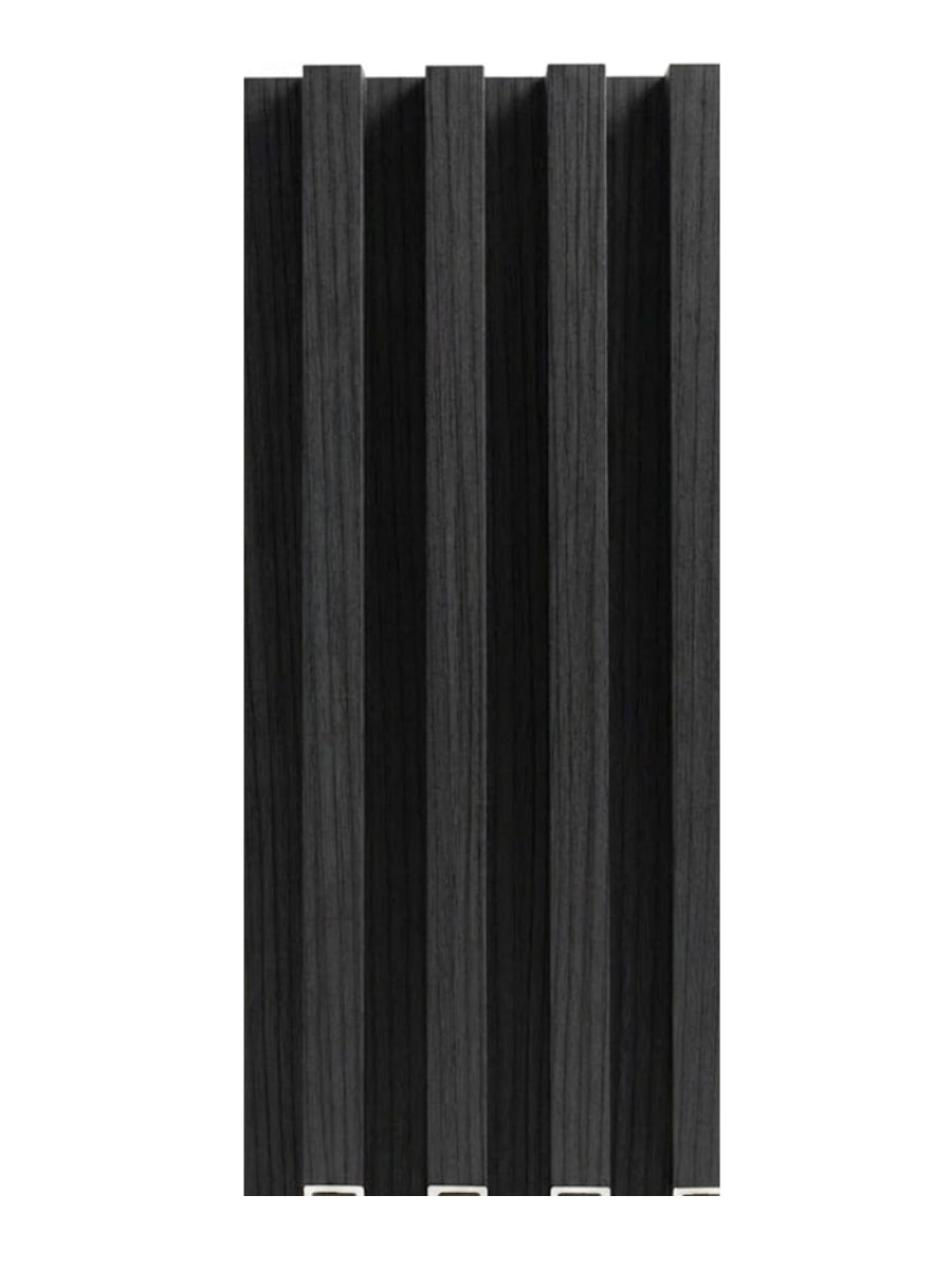 Black Timber WPC Fluted 3D Wall Panels | 42.9 sq. ft./Box – NewGen