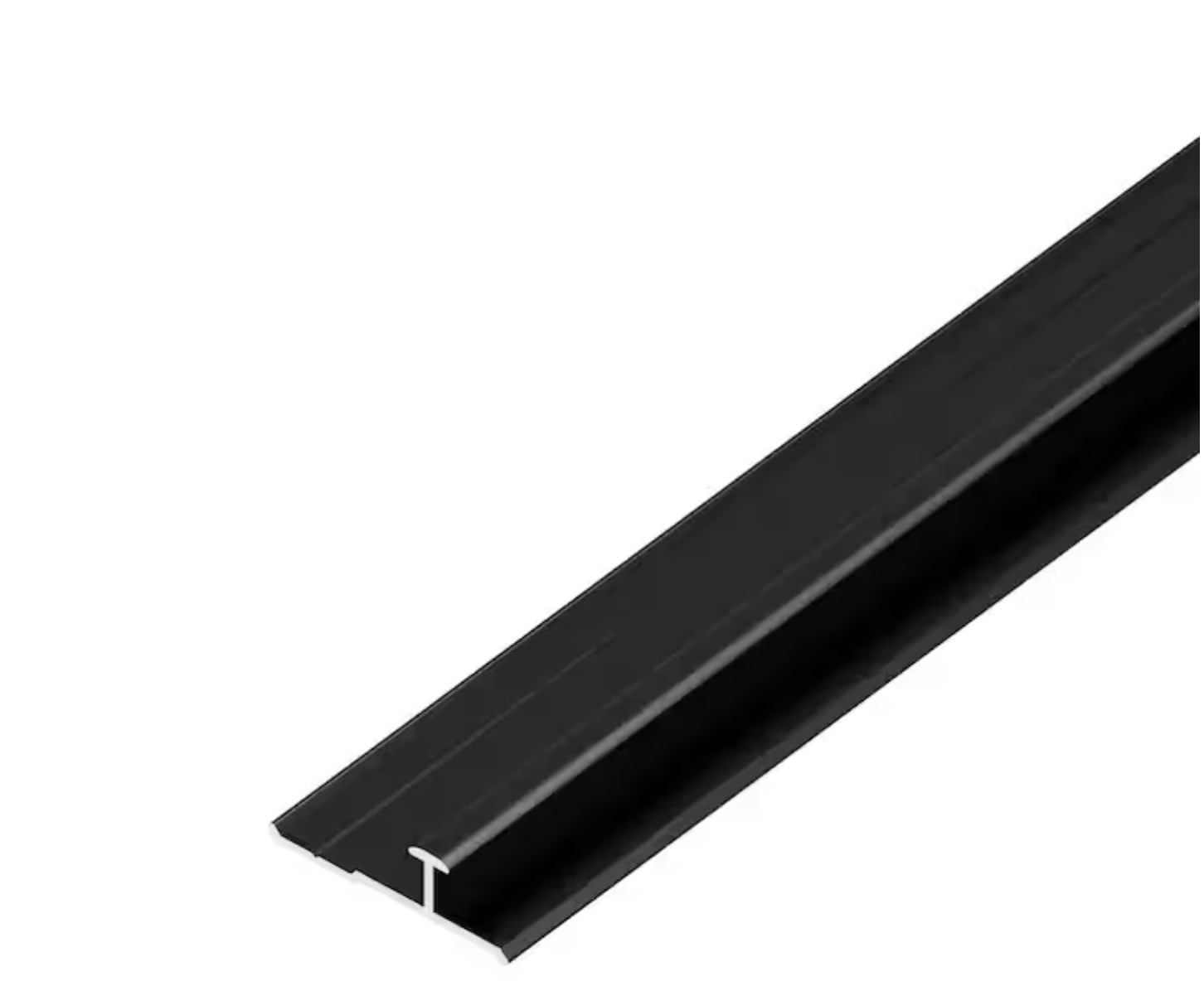 Black Aluminum Alloy Seamless Connection H Trim 8mm