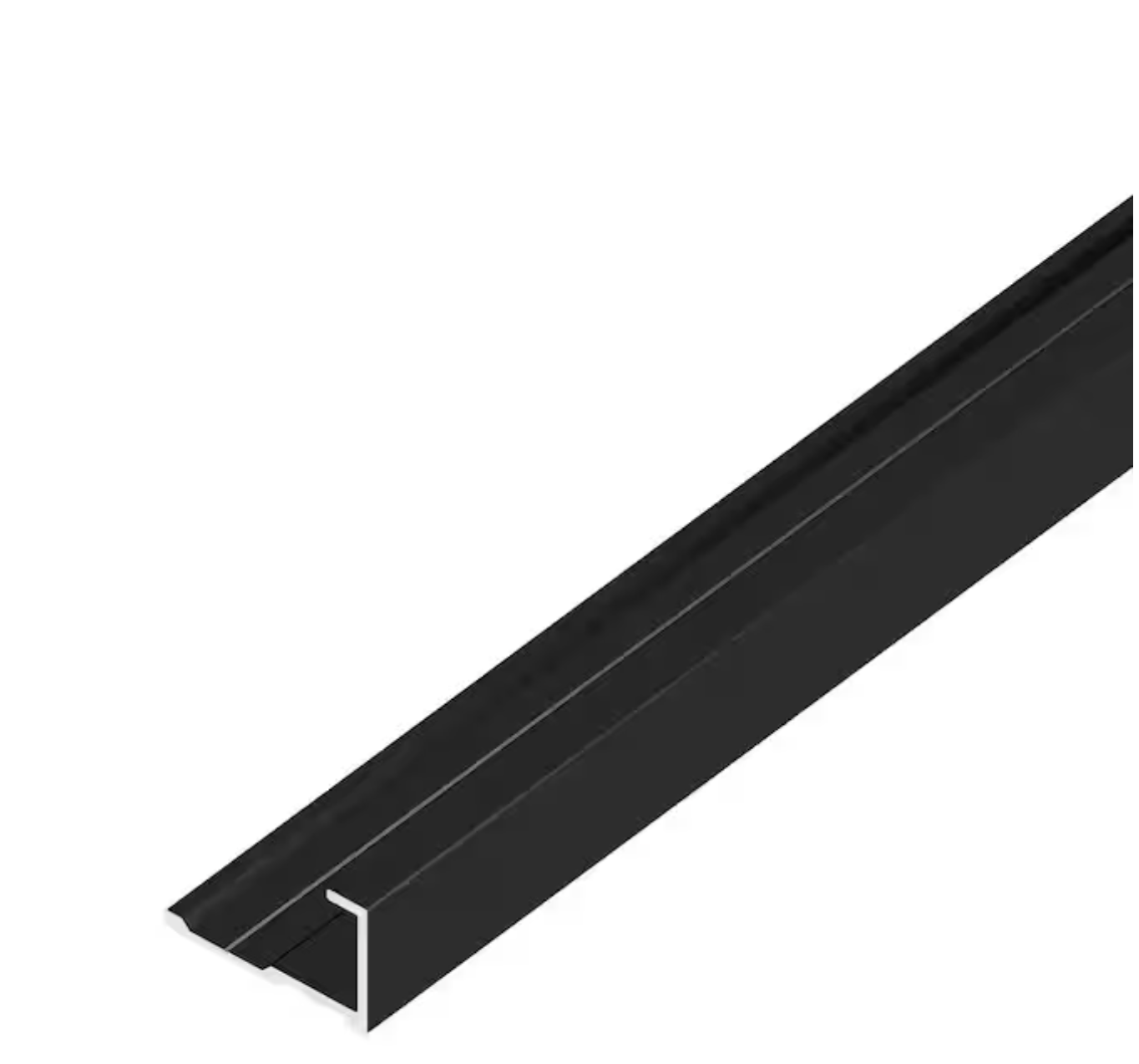 Black Aluminum End cap 8mm