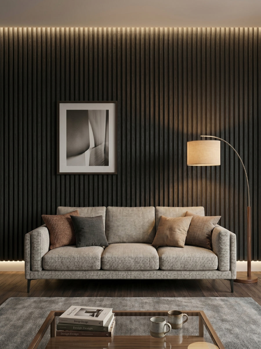 Blackwood WPC Fluted 3D Wall Panels | 48 Sq. Ft. – NewGen Depot