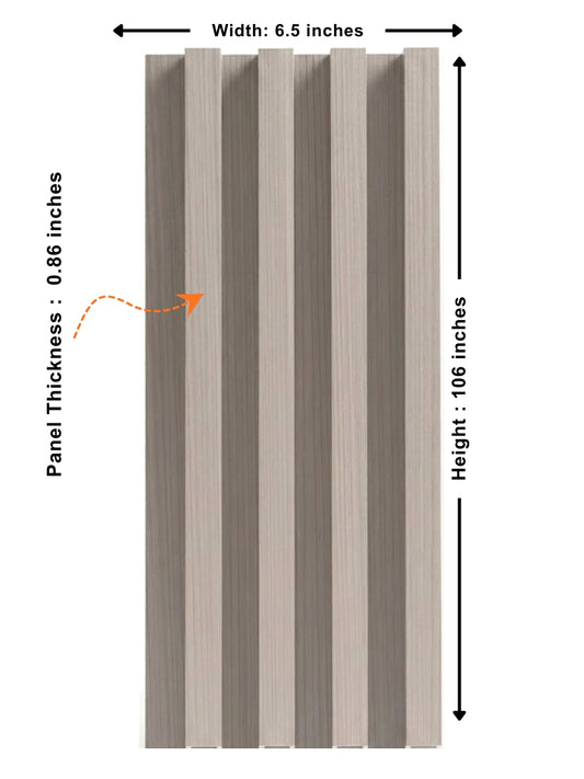 Cedar Oak WPC Fluted 3D Wall Panels |  42.9 sq. ft./Box