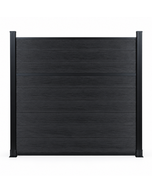 Center Trim Composite Fence Wholesale Price  - Black