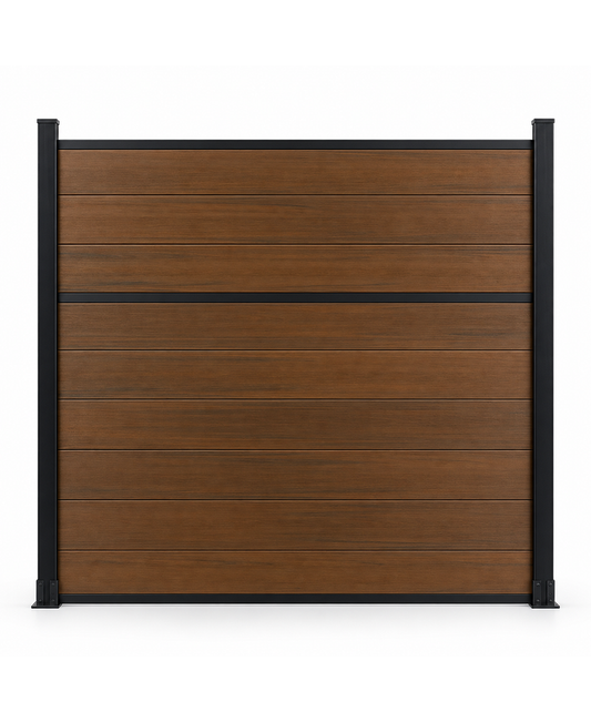 Center Trim Composite Fence Wholesale Price  - Walnut