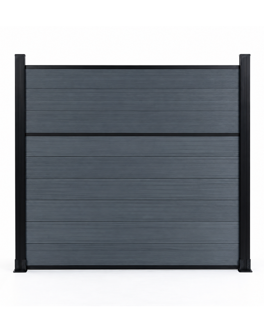Center Trim Composite Fence Wholesale Price  - Light Gray
