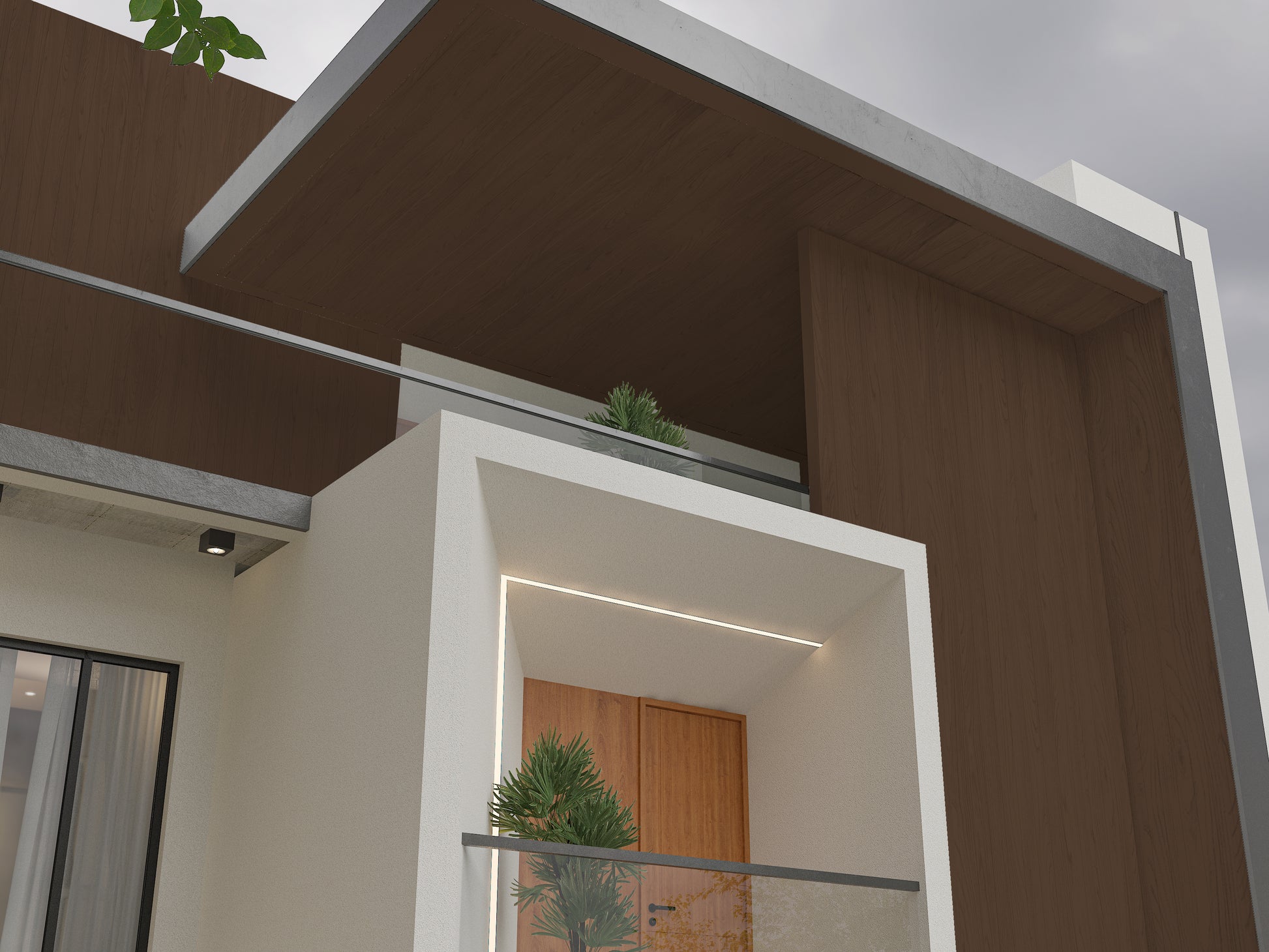 Brown Composite Exterior Cladding Boards 