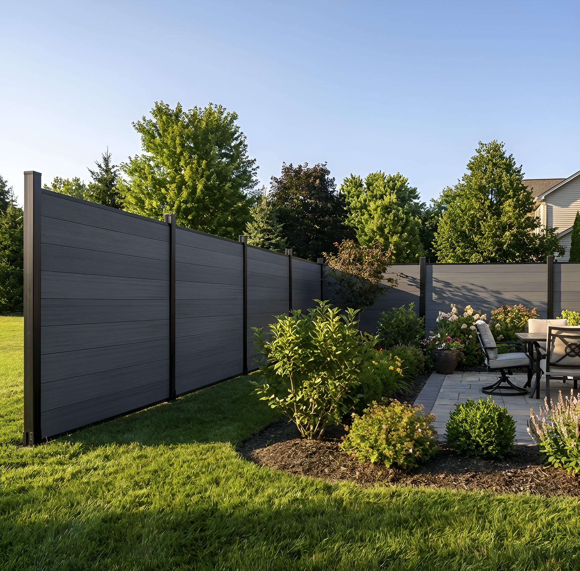 Composite Fence Gray, Wholesale 
