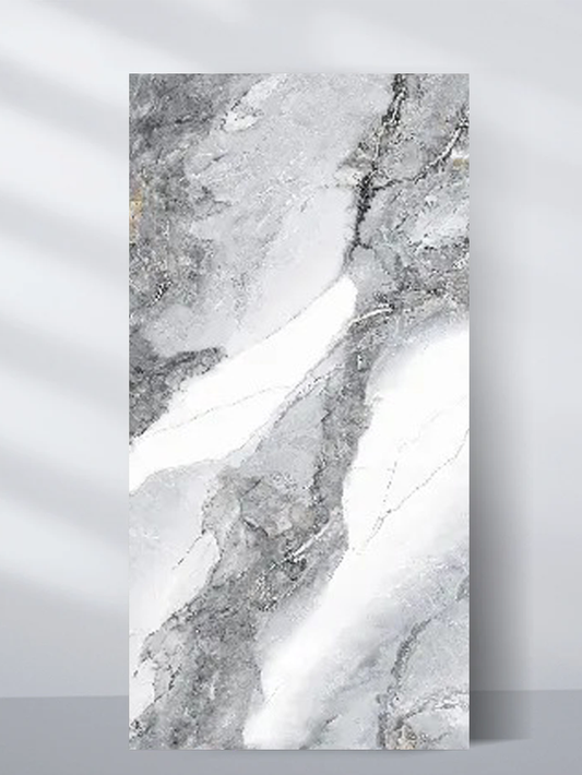 3D Frosted Sky Marble UV Protected PVC Wall Panel - 4x8 ft, Fireproof & Waterproof, (32 sq. ft)