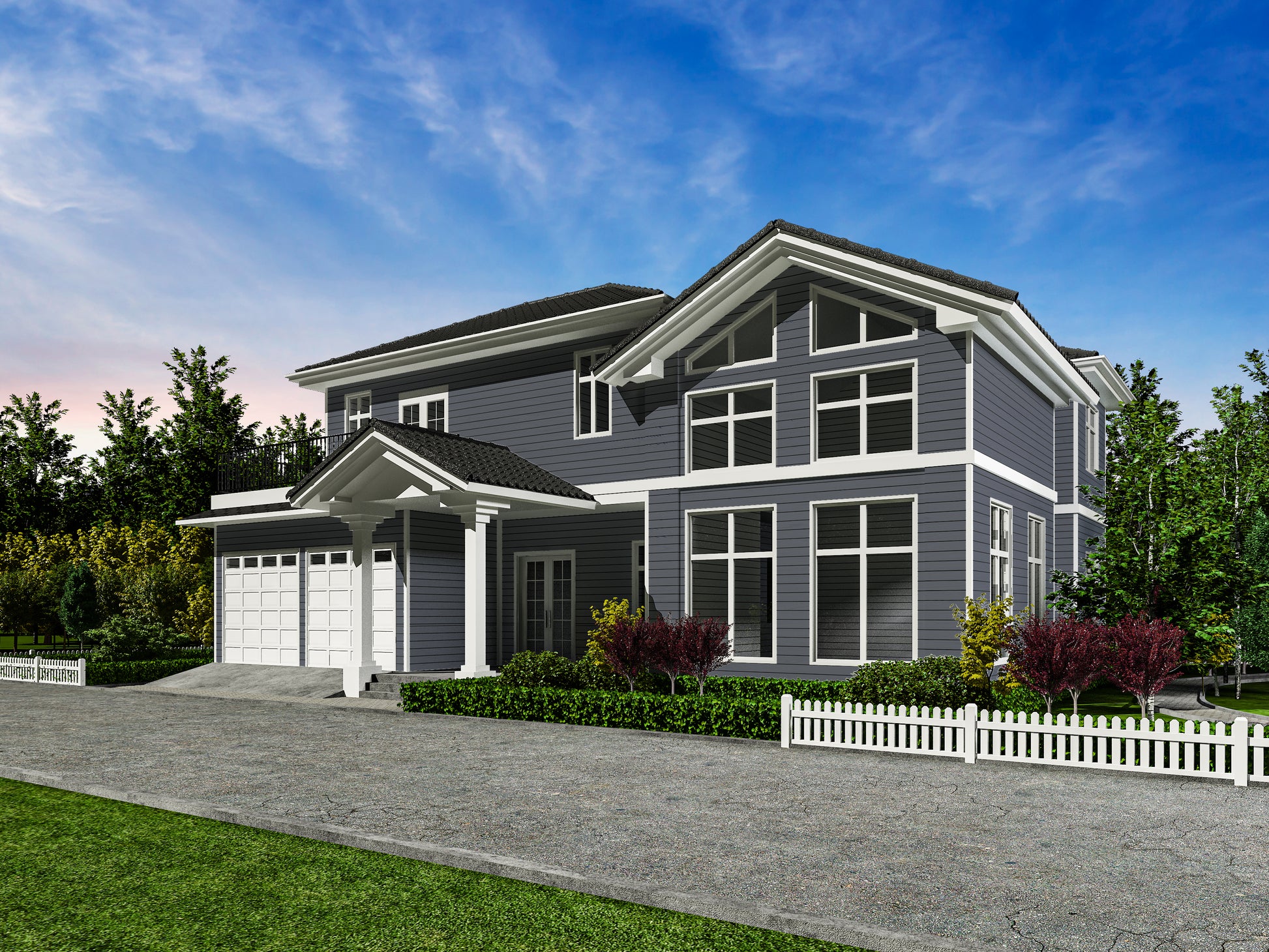 Gray Composite Exterior Cladding Boards