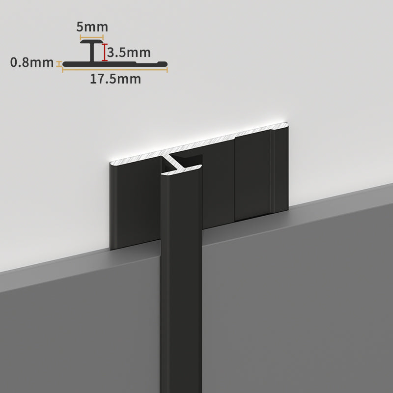 Aluminium Trim Connector for PVC Marble Sheets 
