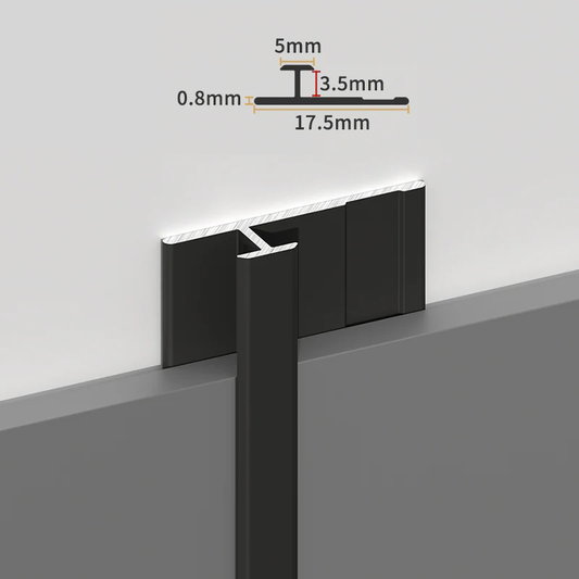 Aluminium Trim Connector for PVC Marble Sheets 