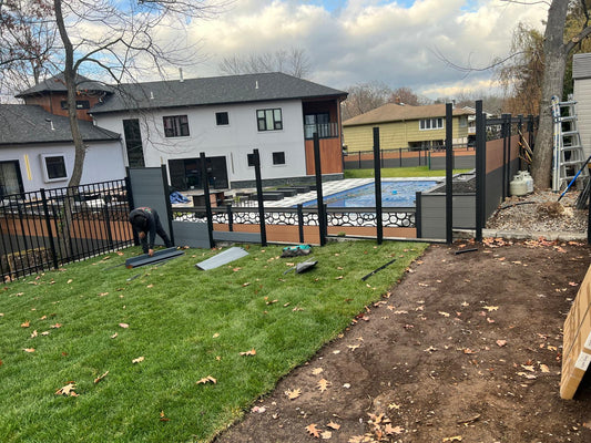 Eco friendly composite fence made from recycled materials