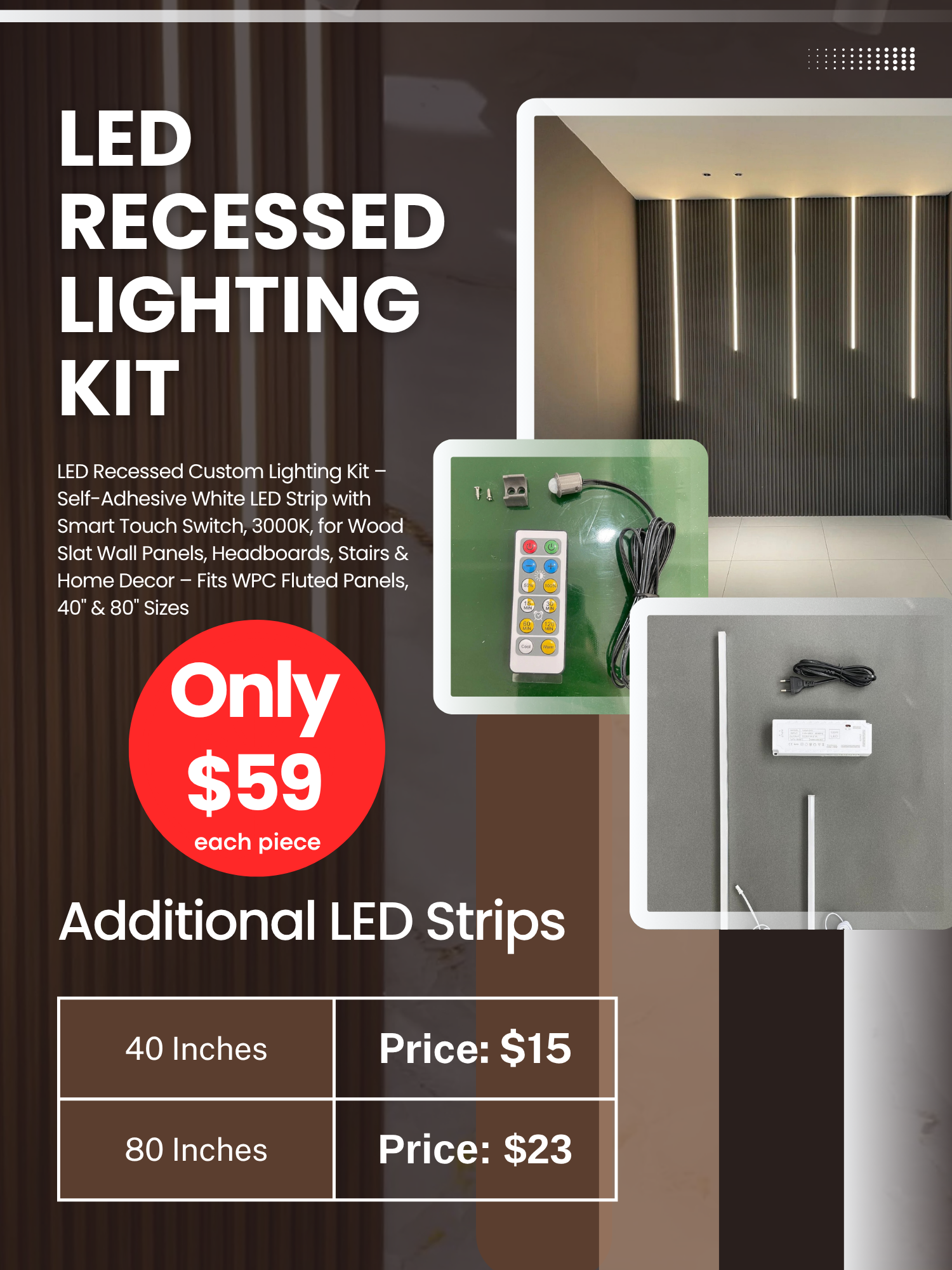 LED Recessed Lighting Kit