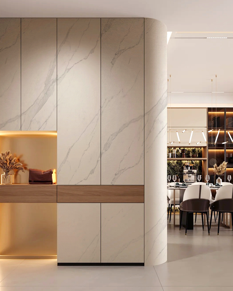 Luxury Marble Wall Panels - Fireproof, Waterproof, UV Protected PVC Sheets for Home & Office