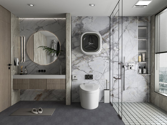 PVC 3D Marble Sheet Deep Veins. NewGen Depot. Bathroom Design From PVC Marble Sheets