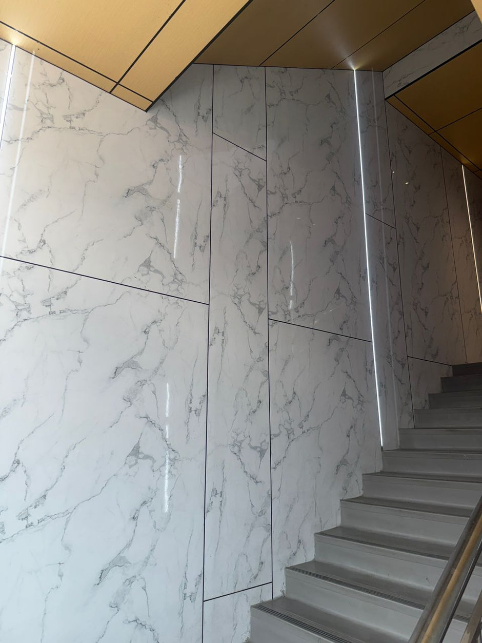 3D PVC Marble Sheets - Continuous Pattern | Waterproof Fire Retardant ...