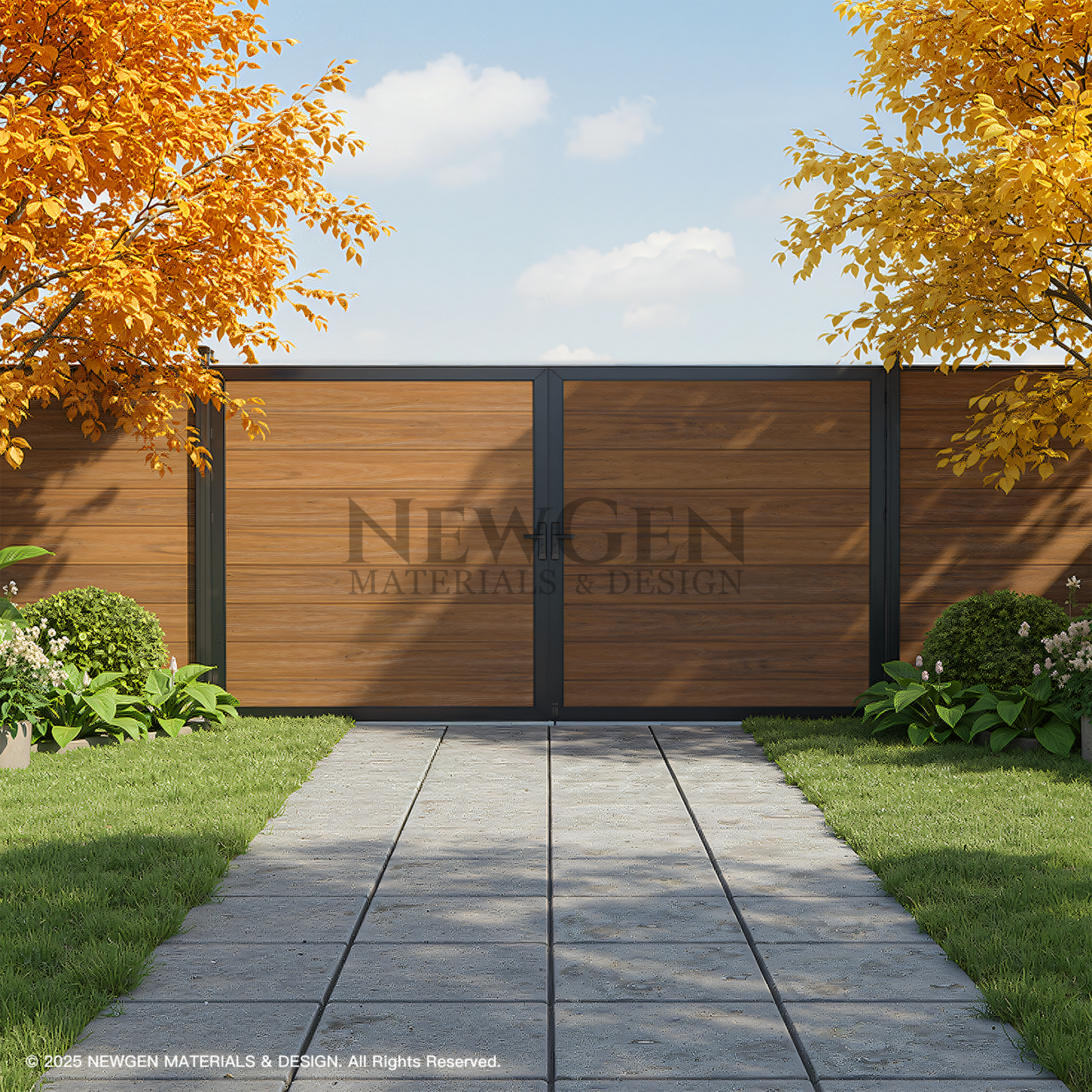 10x6 composite panel safety fence gate for backyard