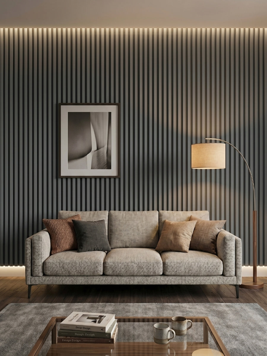 Stylish Metallic Fluted Wall Panels for Modern Home Decoration