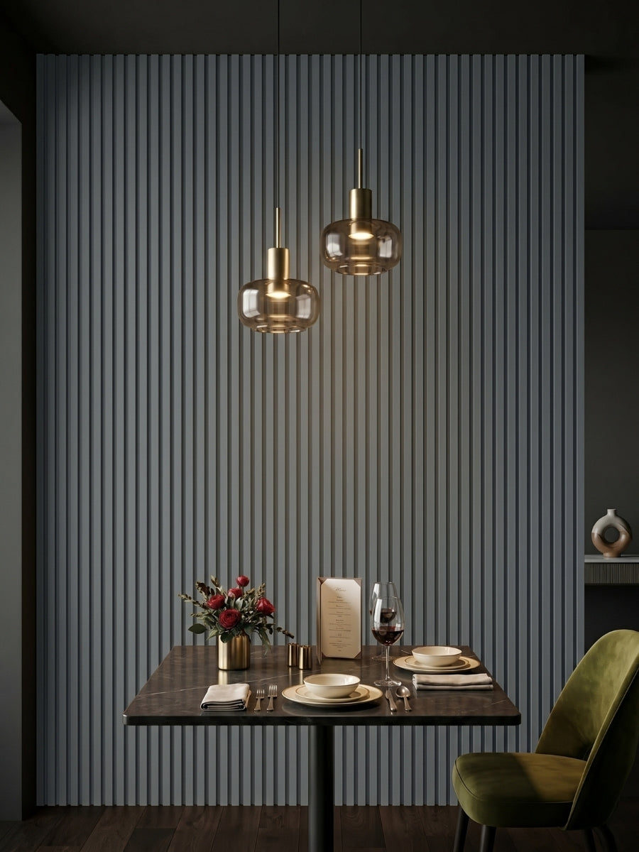 Silver Gray Metallic Wall Panels for Modern Restaurant Interiors