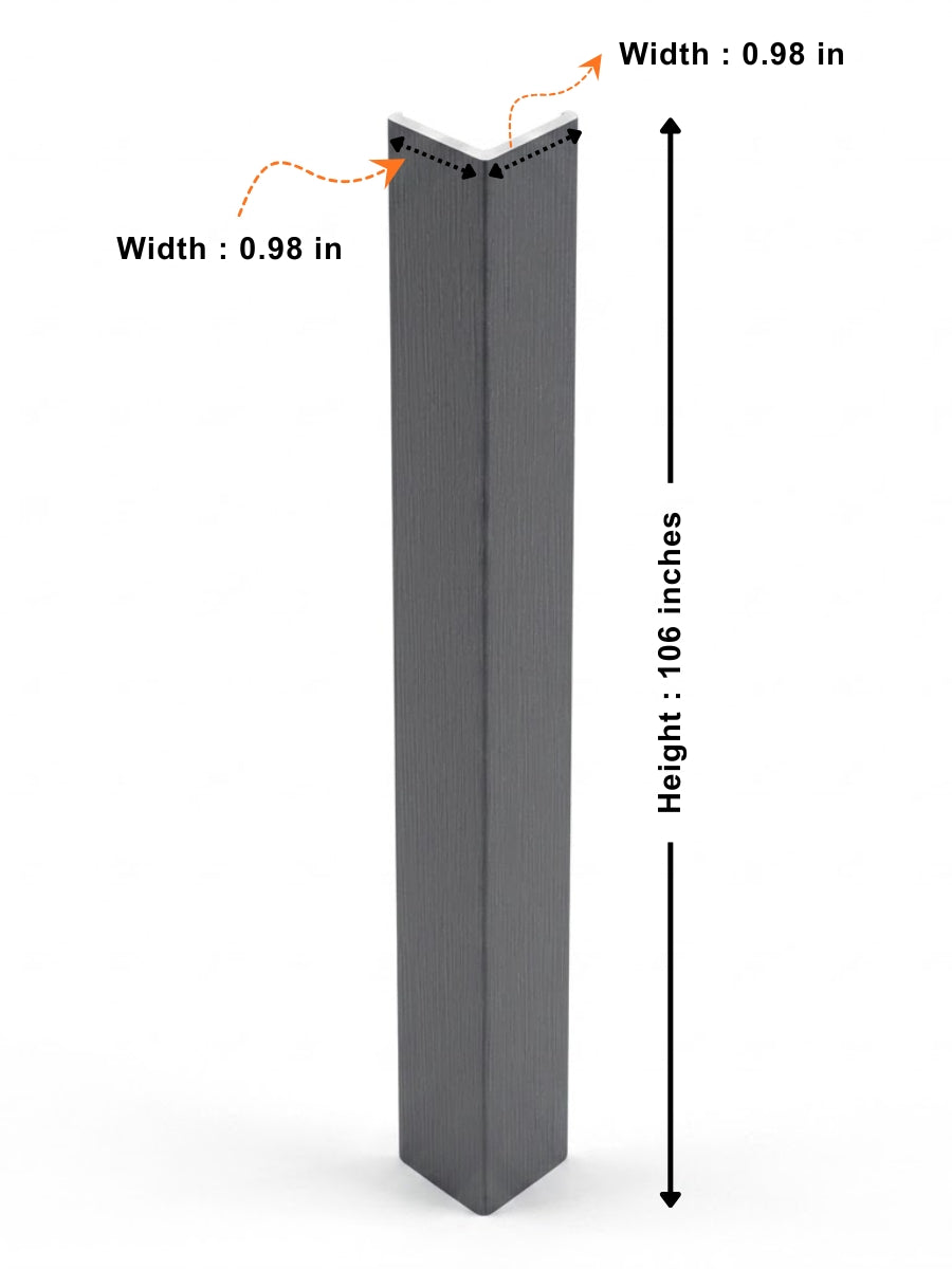 Silver Gray Metallic Trim 106 Inches