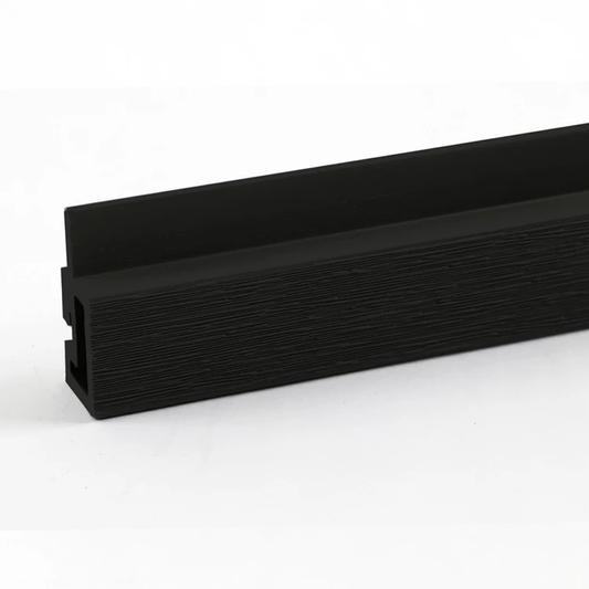 Premium Composite Cladding Wide Corner Trim in Black