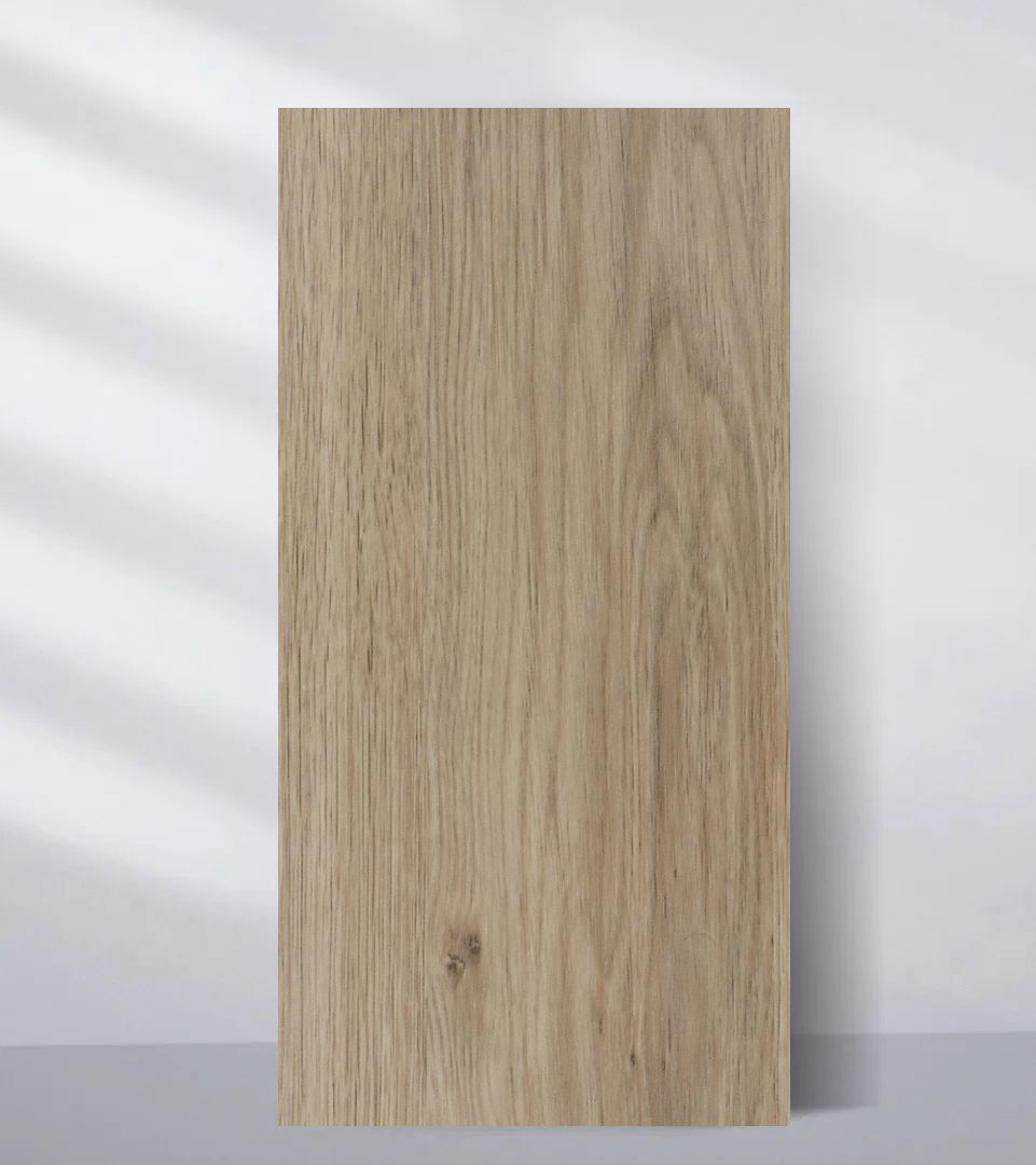 White Oak Veneer panels. B1 Fire Rated bendable for seamless corners. 