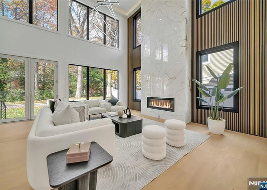 Decorative acoustic wood slat wall panel for upscale homes