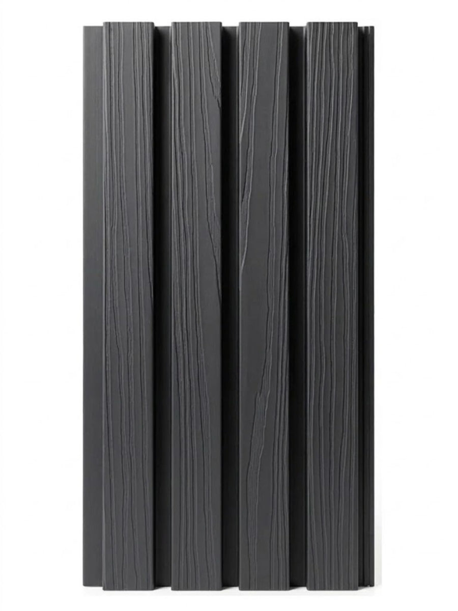 Black Modern Composite Wide Exterior Cladding | 5 PC/Box (33 sq ft