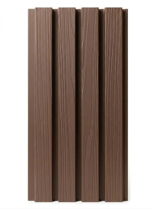 Dark Brown Composite Wide Exterior Cladding