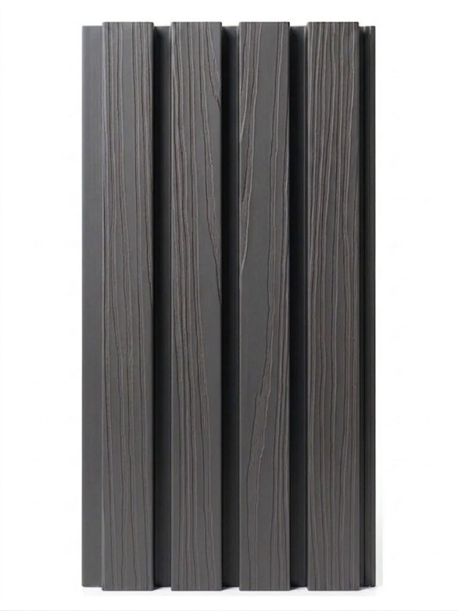 Black Modern Composite Wide Exterior Cladding | 5 PC/Box (33 sq ft