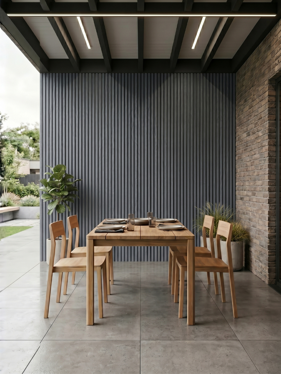 Durable light gray composite cladding panels for house exteriors