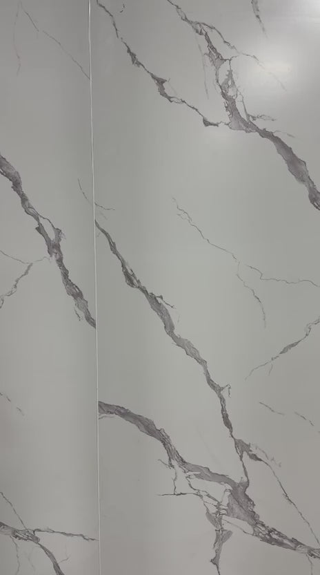 Calacatta Belga PVC marble wall panels waterproof 4x8 ft modern interiors