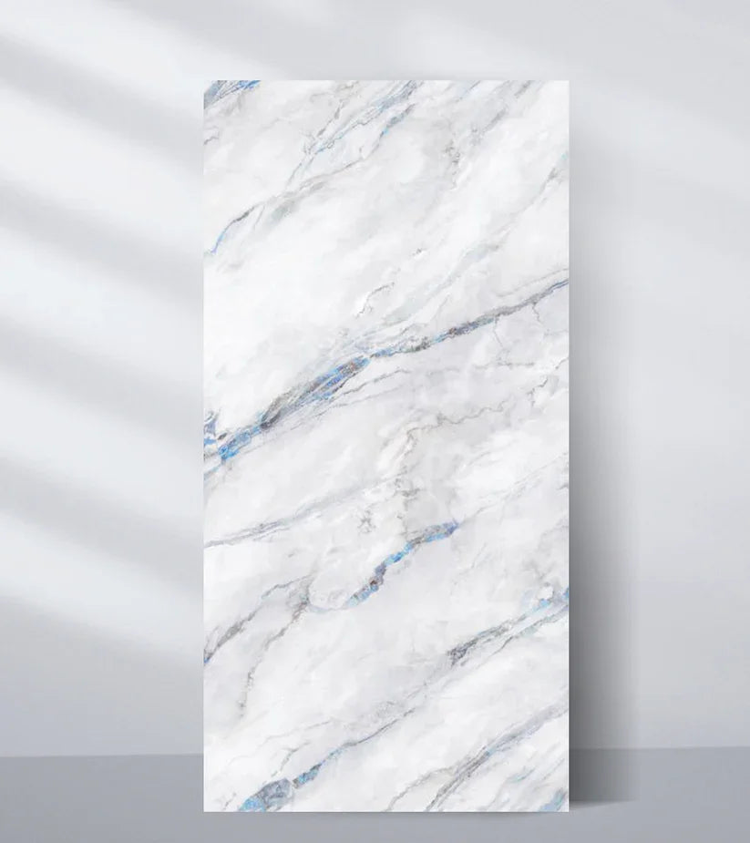 60-Piece Bookmatch Marble Sheet Bundle -  Bluewave