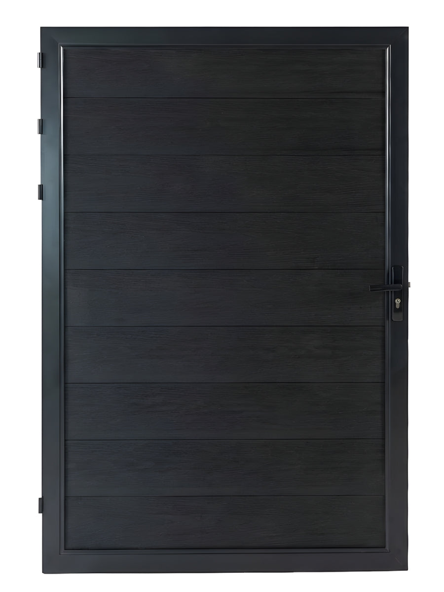 4ft x 6ft Composite Fence Gate – WPC Privacy Gate | Walnut, Black